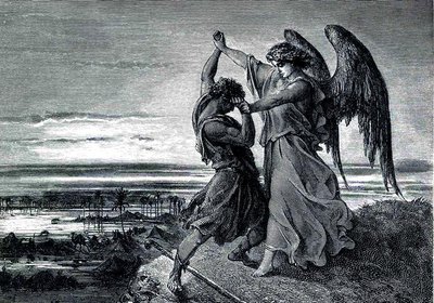 Jacob wrestles with God