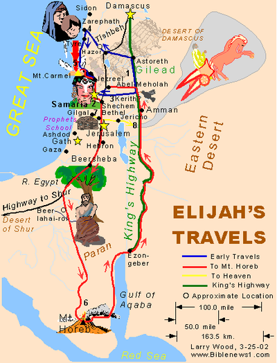 Map of Wilderness of Damascus