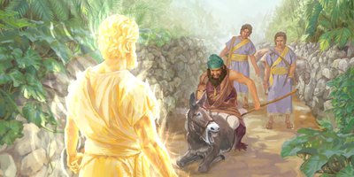 Balaam and the donkey and angel