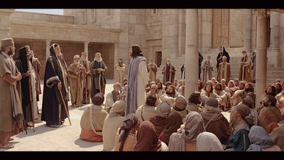 Jesus and the Pharisees in the Temple