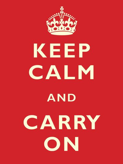 Keep calm poster