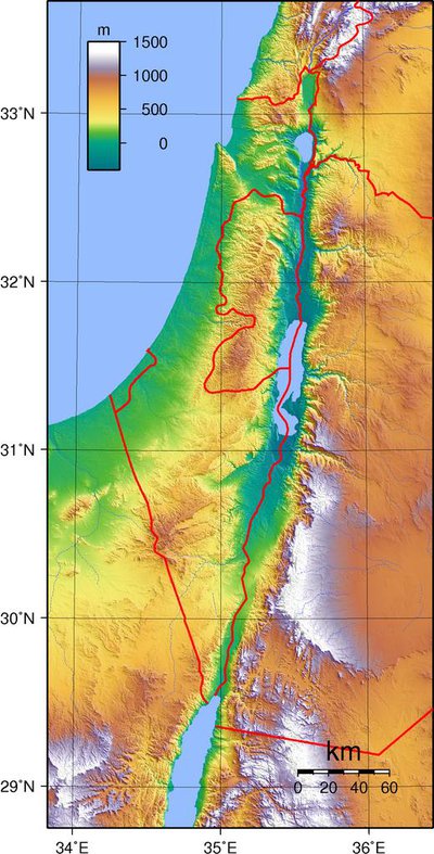 Israel topography