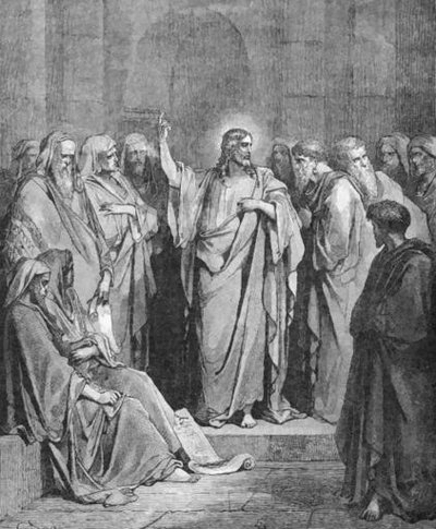 Jesus in synagogue