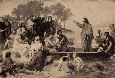 Jesus on boat
