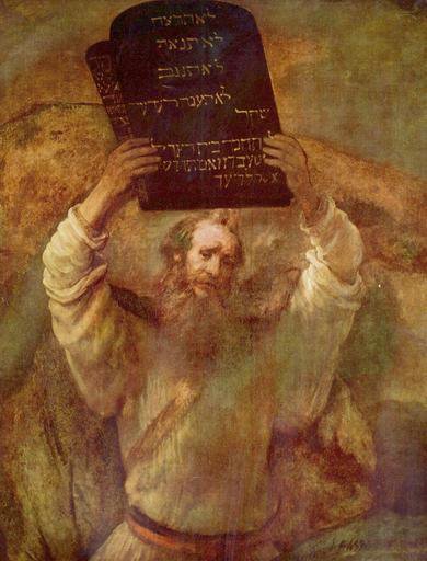 Moses and the commandments